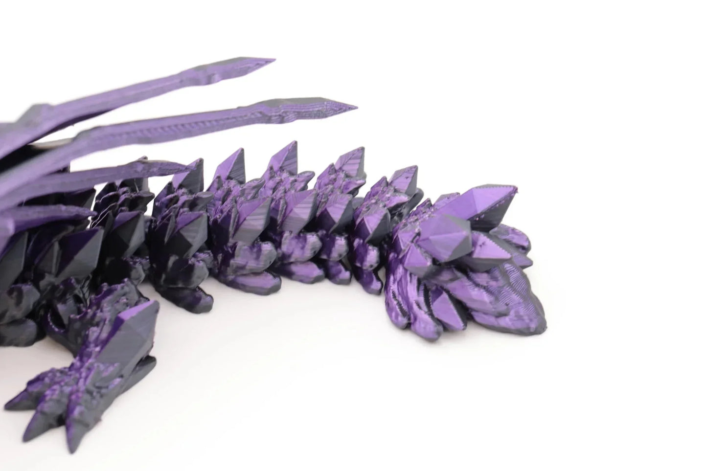 Kristall-Wolfdrache - Magische Faszination - TobiCrafts3D