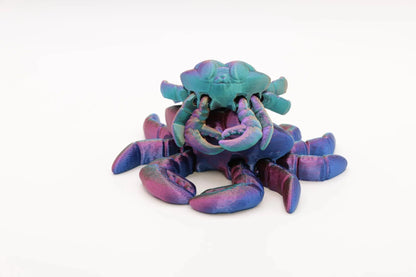 Färbe wechselnde 3D-Krabben: Fidget Toy für Ozean-Fans - TobiCrafts3D