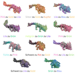 Edelsteindrache beweglich Fidget Toy beweglicher Kristalldrache 3D Druck Fidget Toy TikTok Kristalldrache Instagram