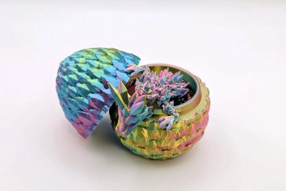 Aufschraubbares Drachenei mit kleinem Drachen - Ein Magisches Schauspiel - TobiCrafts3D