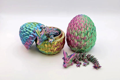 Aufschraubbares Drachenei mit kleinem Drachen - Ein Magisches Schauspiel - TobiCrafts3D