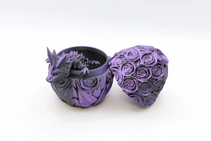 Aufschraubbares Drachenei mit Rosenmuster - TikTok Instagram Virales Stressspielzeug Schreibtischdekoration - TobiCrafts3D