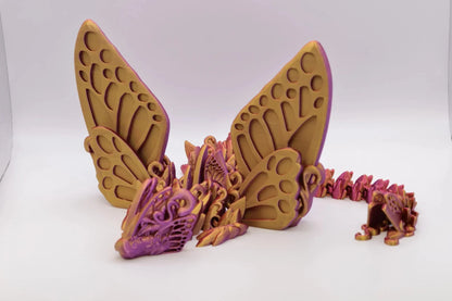 Beweglicher Schmetterlingsdrache - Frühlingsdekoration - TobiCrafts3D