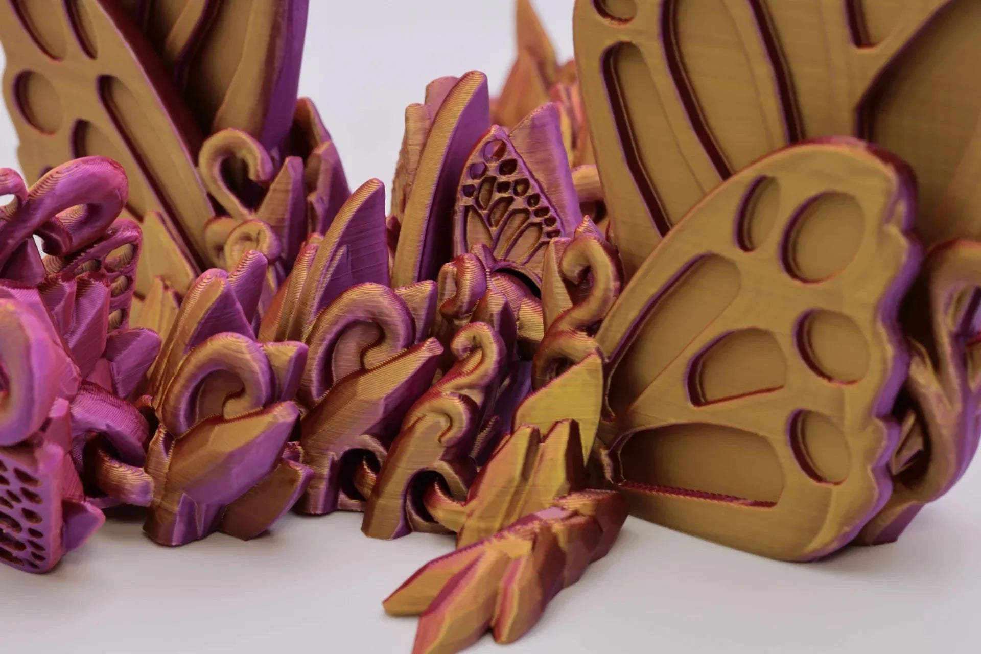 Beweglicher Schmetterlingsdrache - Frühlingsdekoration - TobiCrafts3D