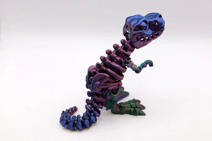 beweglicher T-Rex Dinosaurier - Fidget Toy - Raumdekoration - Schreibtischspielzeug - TobiCrafts3D