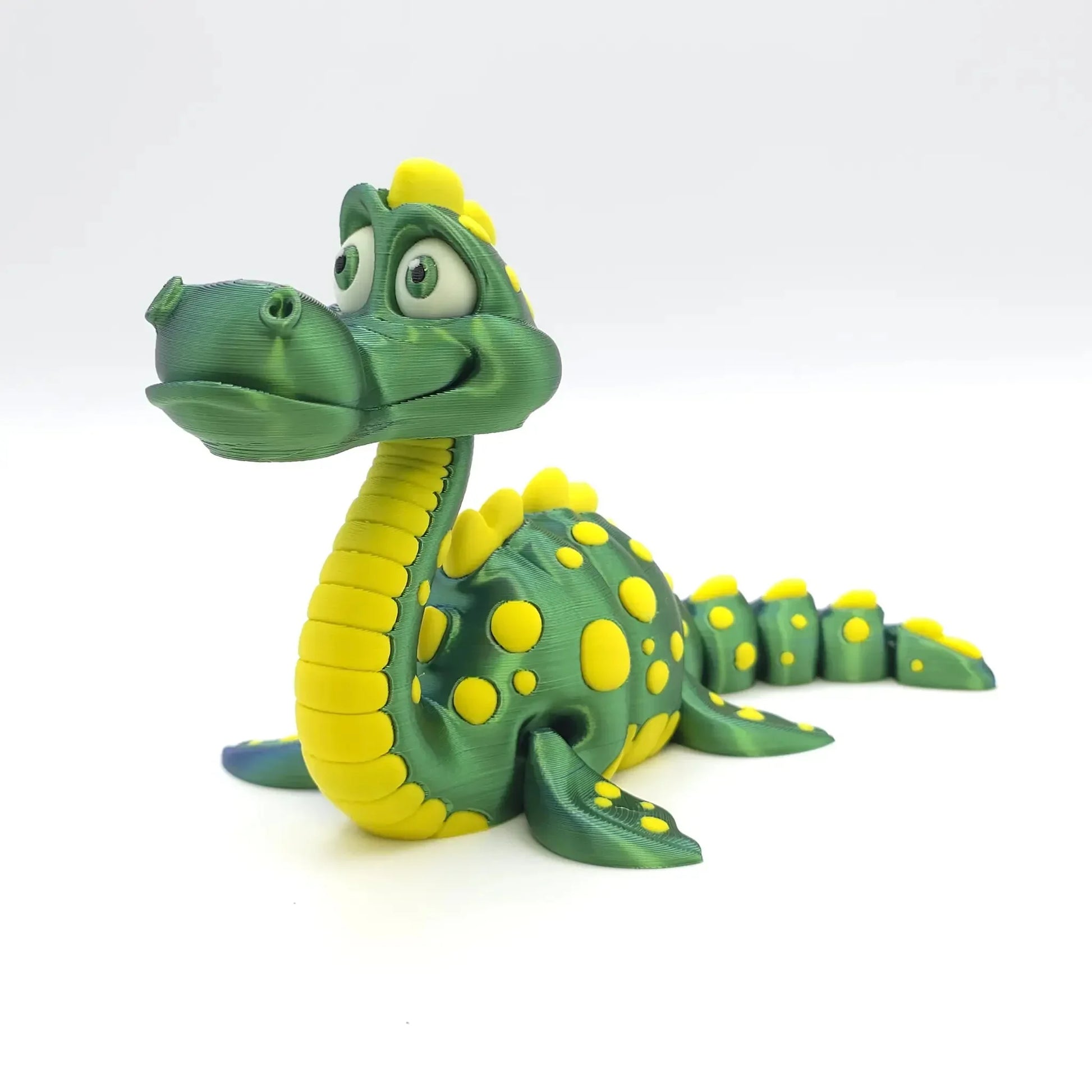 Bewegliches Lochness-Monster – Süße Nessie Figur mit faszinierendem Farbwechsel-Effekt - TobiCrafts3D