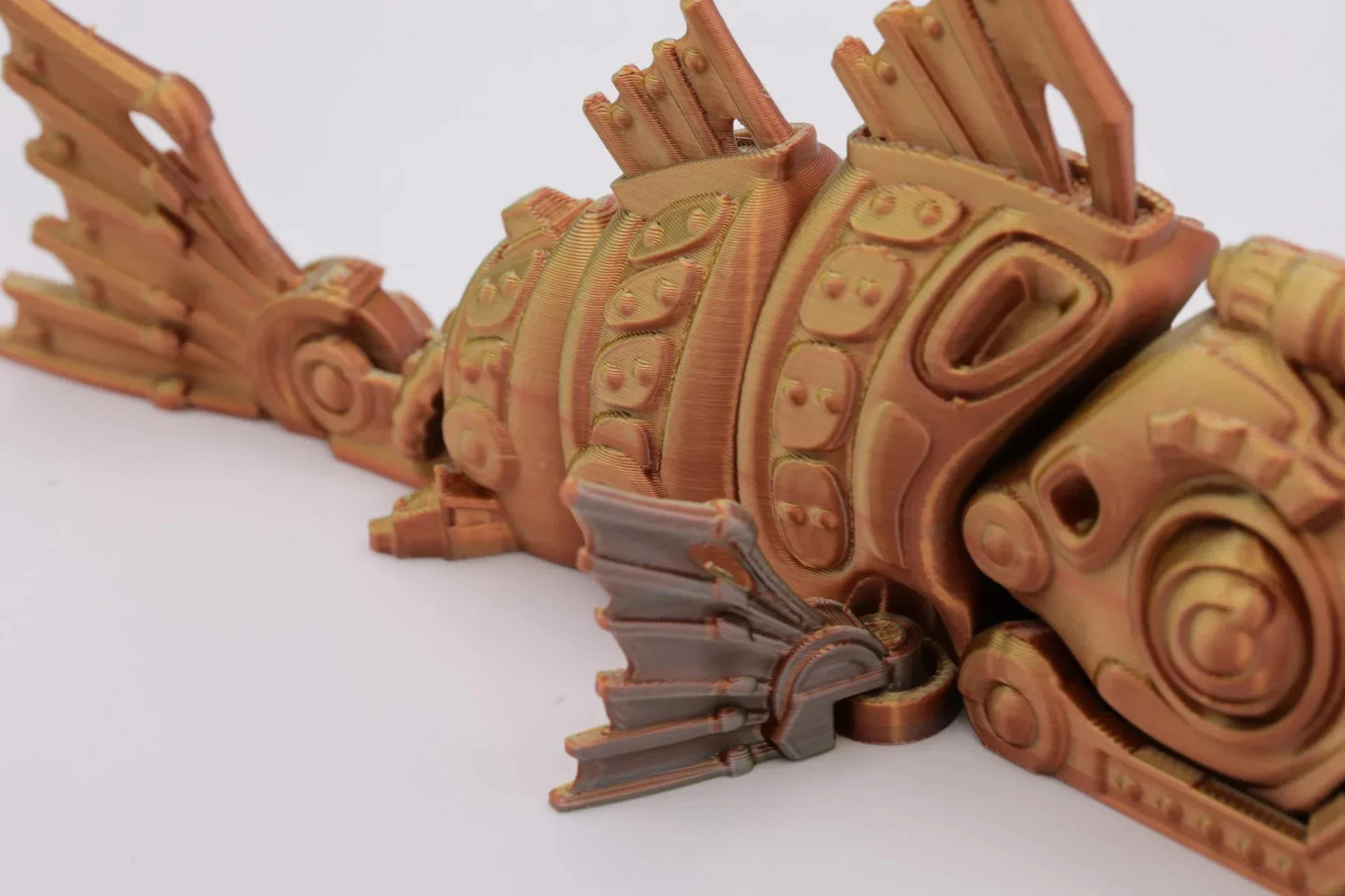 Cyberpunk Fisch – Handgefertigte Dekofigur, futuristisches Fidget Toy mit farbwechselndem Effekt – Geschenkidee & Sammlerstück - TobiCrafts3D