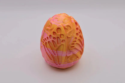 Drachenei mit Schmetterlingsmuster - Einzigartige Osterüberraschung - TobiCrafts3D