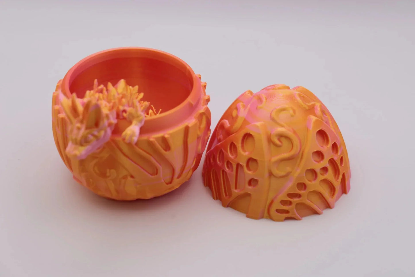 Drachenei mit Schmetterlingsmuster - Einzigartige Osterüberraschung - TobiCrafts3D