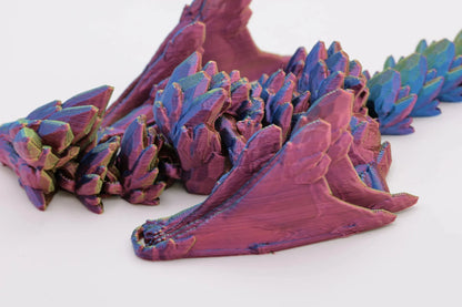 Edelstein Wyvern – Handgefertigte Fantasyfigur mit farbwechselnder Oberfläche – Einzigartige Deko und Sammlerstück - TobiCrafts3D