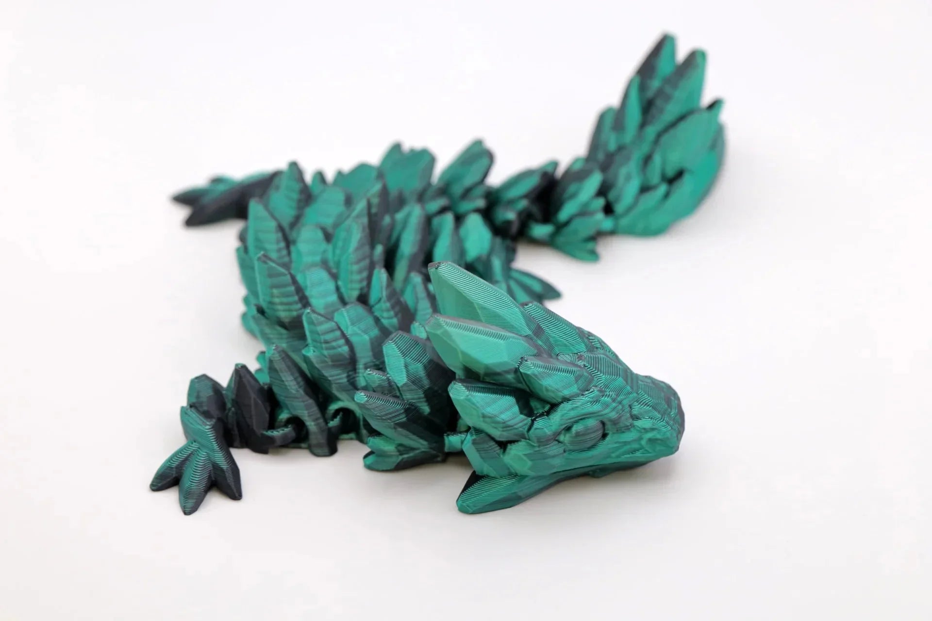 Edelsteindrache beweglicher Drache - articulated Dragon - Schreibtischspielzeug - Fidget Toy - TobiCrafts3D
