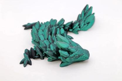 Edelsteindrache beweglicher Drache - articulated Dragon - Schreibtischspielzeug - Fidget Toy - TobiCrafts3D