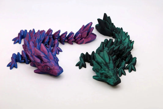 Edelsteindrache beweglicher Drache - articulated Dragon - Schreibtischspielzeug - Fidget Toy - TobiCrafts3D