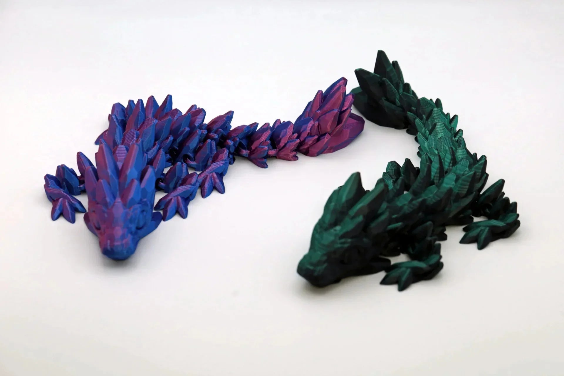 Edelsteindrache beweglicher Drache - articulated Dragon - Schreibtischspielzeug - Fidget Toy - TobiCrafts3D