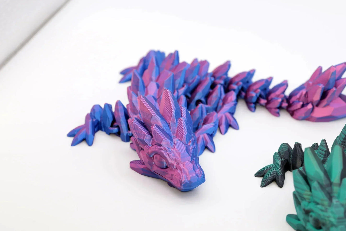 Edelsteindrache beweglicher Drache - articulated Dragon - Schreibtischspielzeug - Fidget Toy - TobiCrafts3D