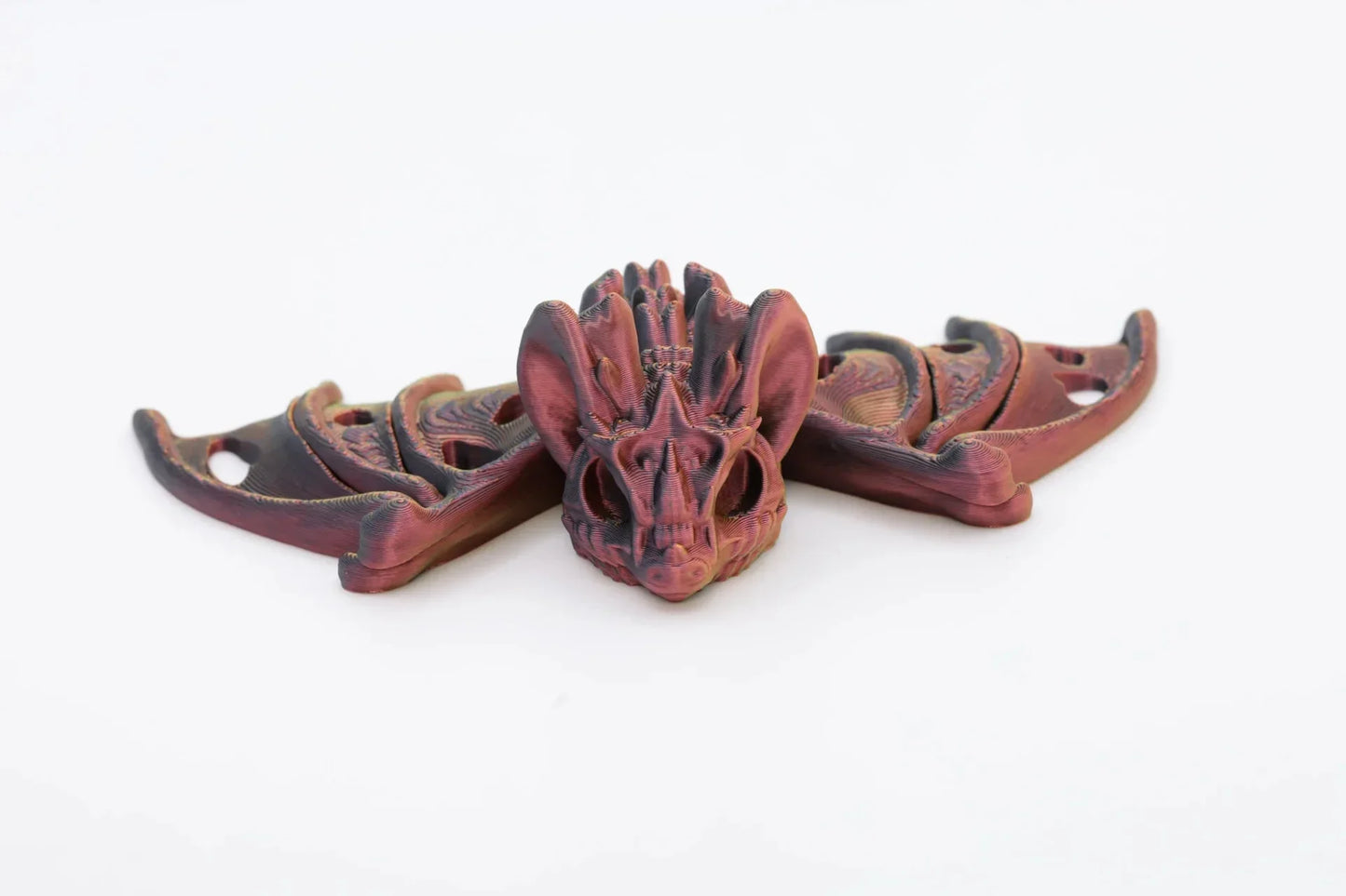 Einzigartige farbwechselnde Fledermaus für Halloween – Handgefertigte Deko und flexibles Sammlerstück – Gruseliges Geschenk für Fans - TobiCrafts3D