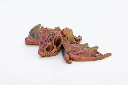 Einzigartige farbwechselnde Fledermaus für Halloween – Handgefertigte Deko und flexibles Sammlerstück – Gruseliges Geschenk für Fans - TobiCrafts3D