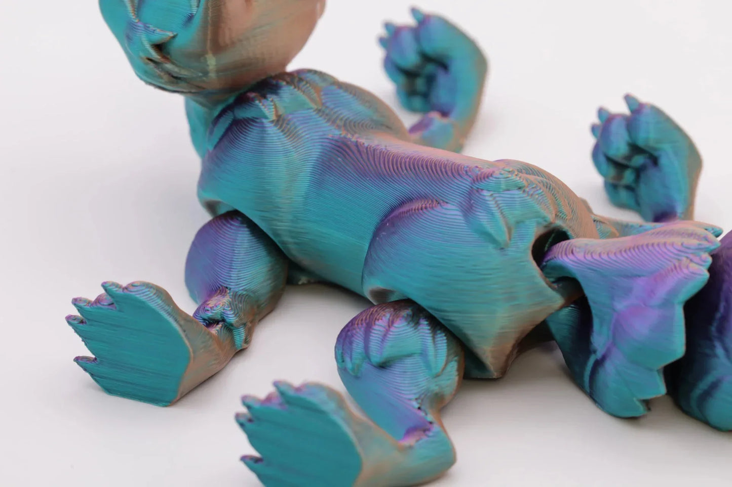 Einzigartiger 3D-gedruckter Fuchs – Perfektes Geschenk & Fidget Toy für Jung und Alt – Farbwechselnd je nach Blickwinkel - TobiCrafts3D