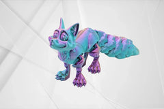 Einzigartiger 3D-gedruckter Fuchs – Perfektes Geschenk & Fidget Toy für Jung und Alt – Farbwechselnd je nach Blickwinkel - TobiCrafts3D