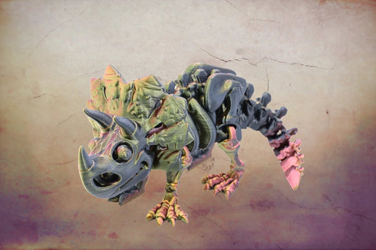 Einzigartiger 3D-gedruckter Triceratops von – Perfektes Geschenk und Fidget Toy für alle Altersgruppen – Farbwechselnder Dinosaurier - TobiCrafts3D