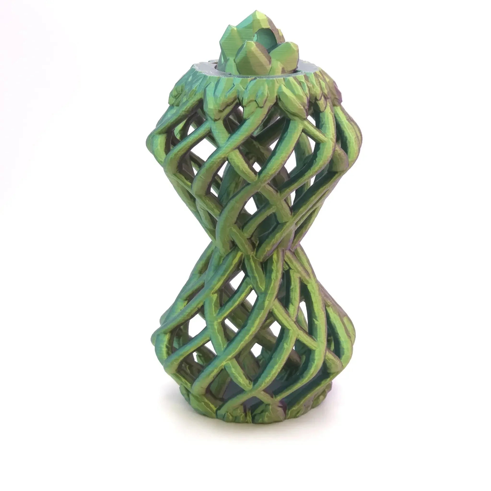 Elfischer Würfelturm 'Rankenwerk' | Sanduhr Design für D&D & PnP | Geschenk für Spieler - TobiCrafts3D