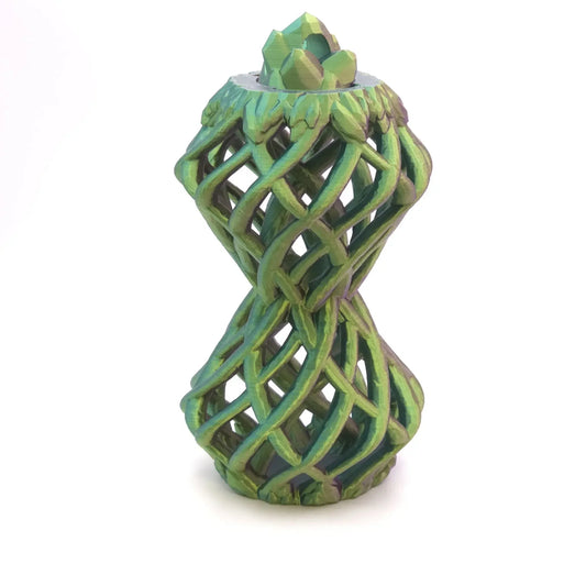 Elfischer Würfelturm 'Rankenwerk' | Sanduhr Design für D&D & PnP | Geschenk für Spieler - TobiCrafts3D