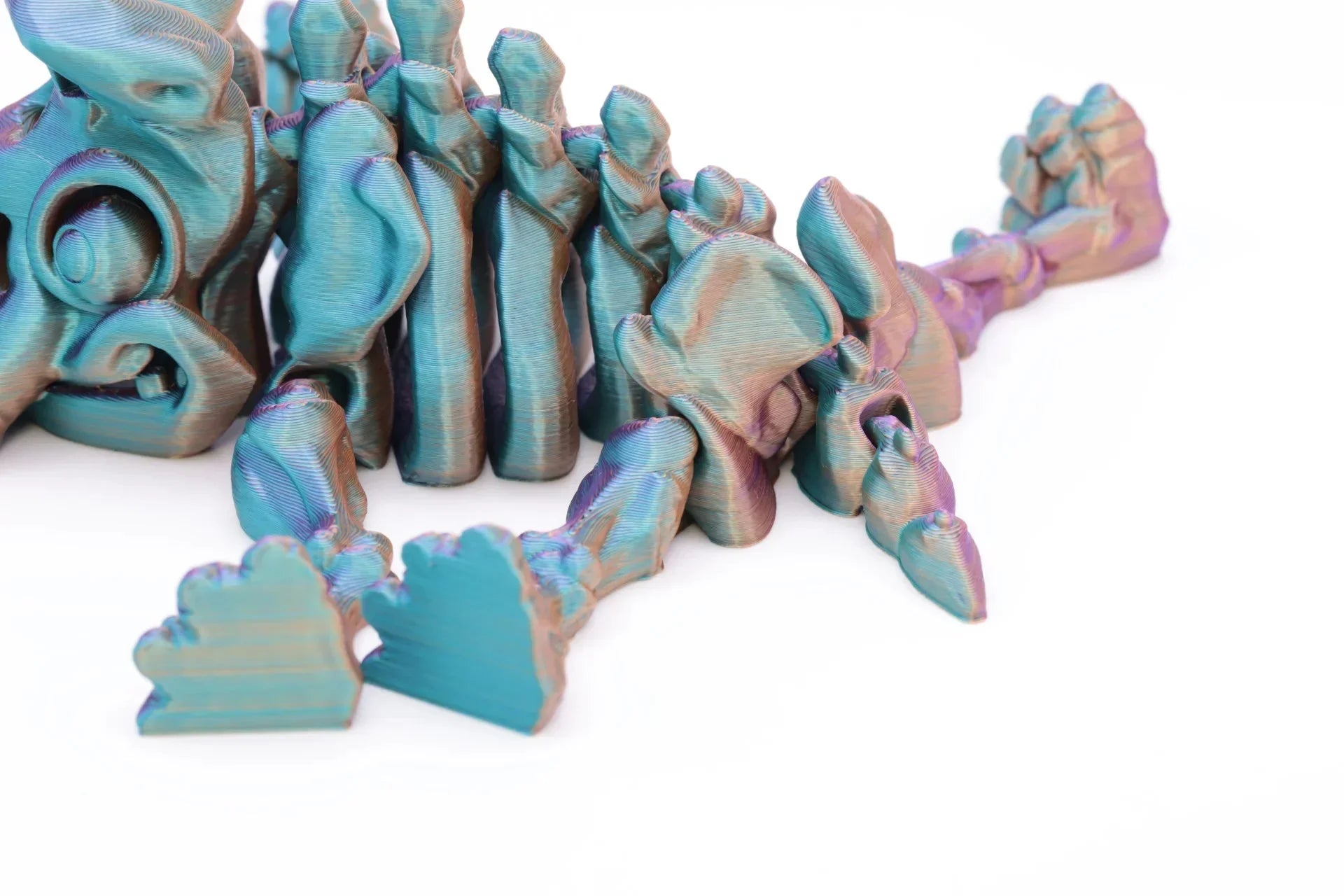 Faszinierendes 3D-gedrucktes Mammut – Perfektes Geschenk und Fidget Toy für Jung und Alt – Farbwechselndes Filament – Viele Farben - TobiCrafts3D