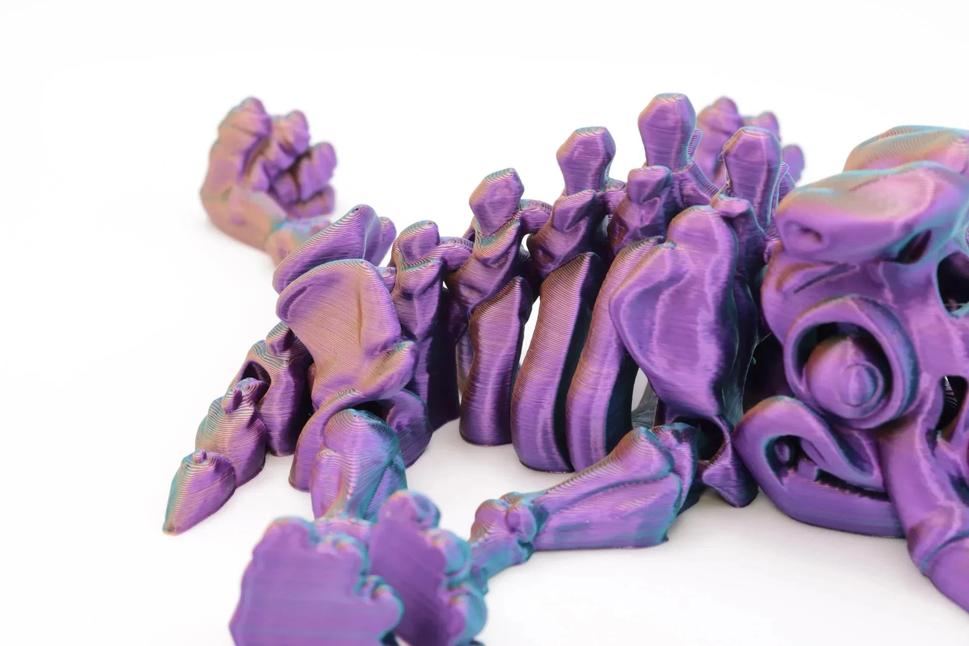 Faszinierendes 3D-gedrucktes Mammut – Perfektes Geschenk und Fidget Toy für Jung und Alt – Farbwechselndes Filament – Viele Farben - TobiCrafts3D