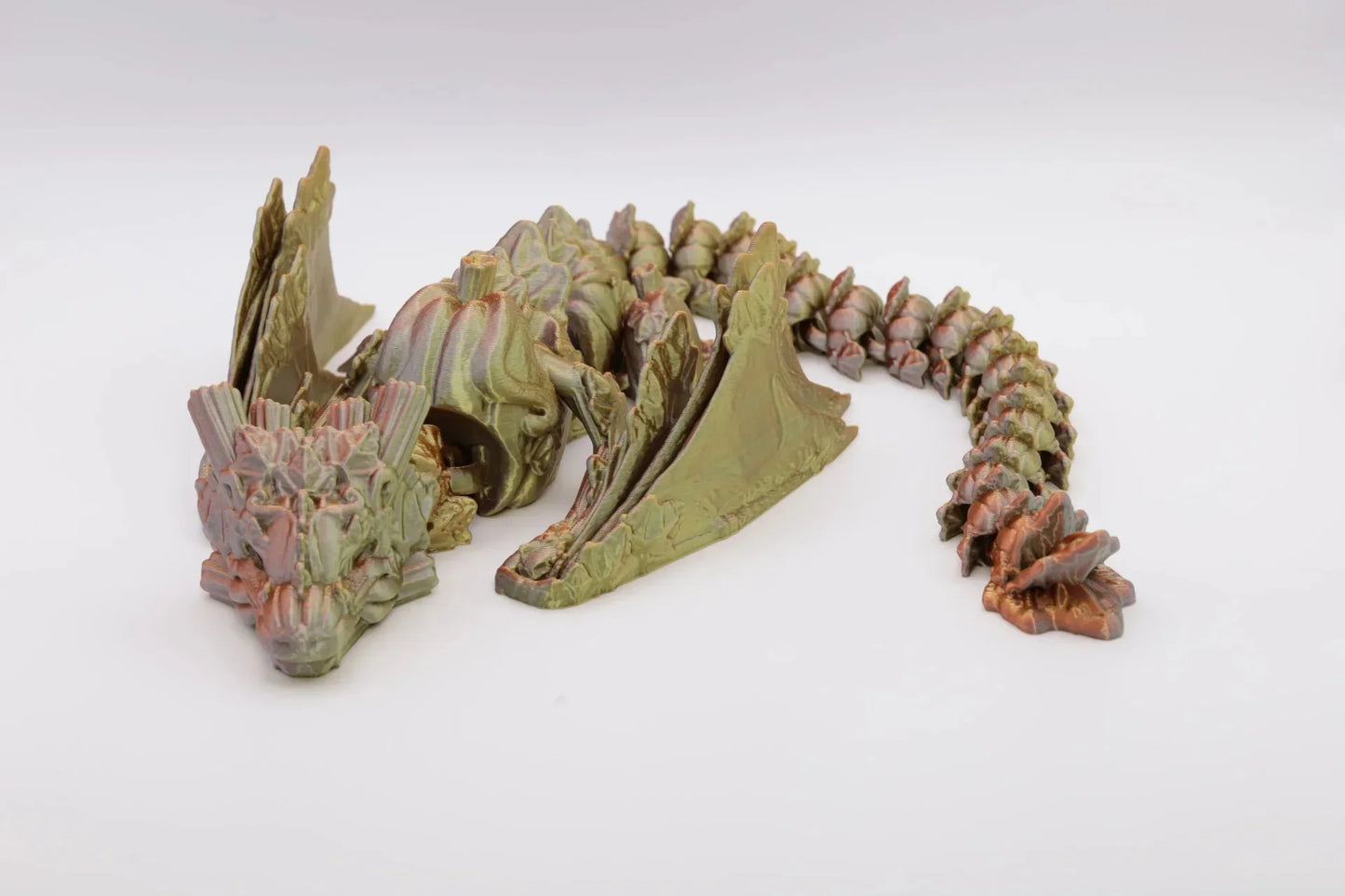 Handgefertigter farbwechselnder Kürbisdrache aus umweltfreundlichem PLA Dekoration und Geschenk - TobiCrafts3D