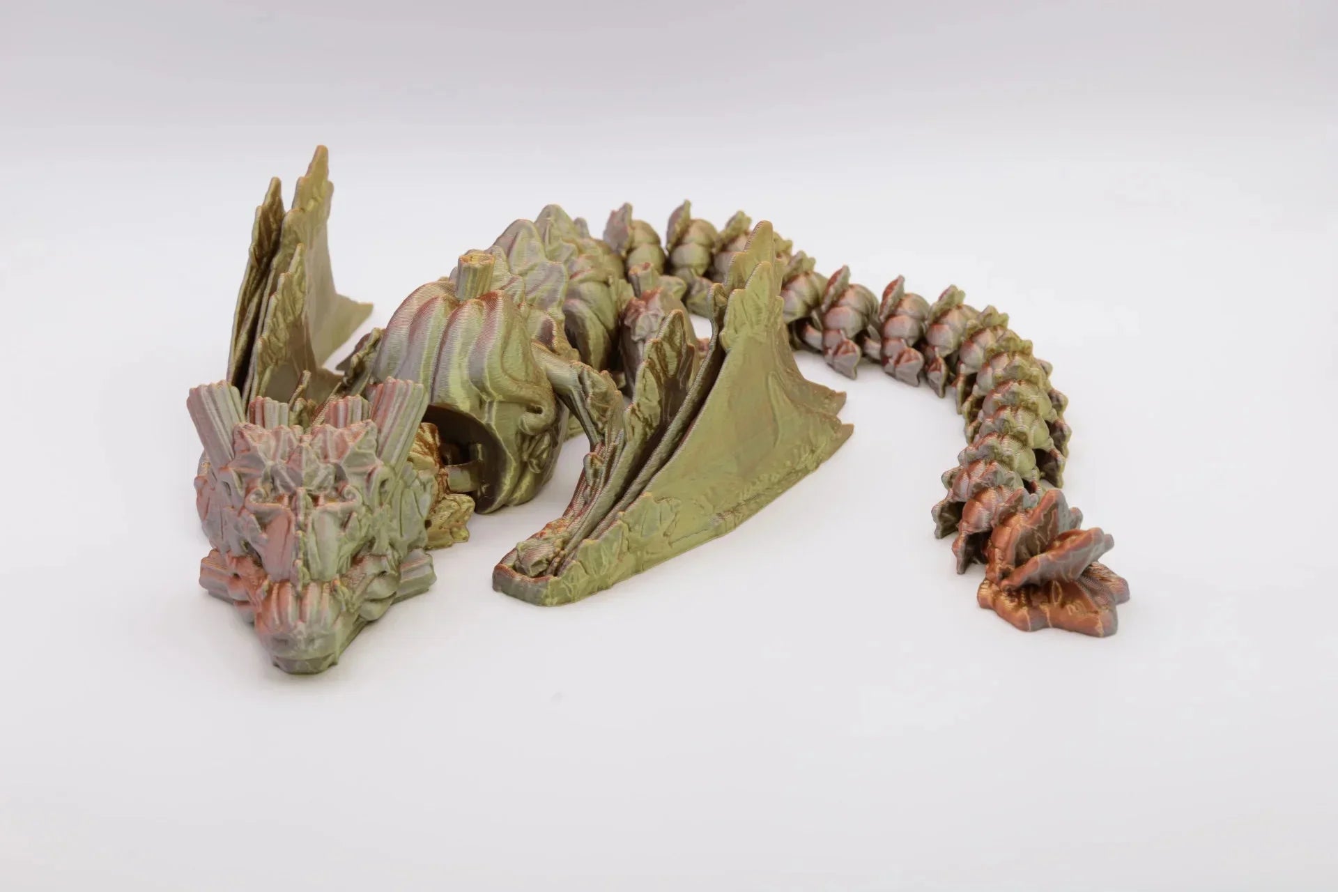 Handgefertigter farbwechselnder Kürbisdrache aus umweltfreundlichem PLA Dekoration und Geschenk - TobiCrafts3D