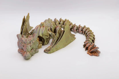 Handgefertigter farbwechselnder Kürbisdrache aus umweltfreundlichem PLA Dekoration und Geschenk - TobiCrafts3D