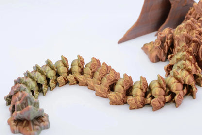 Handgefertigter farbwechselnder Kürbisdrache aus umweltfreundlichem PLA Dekoration und Geschenk - TobiCrafts3D