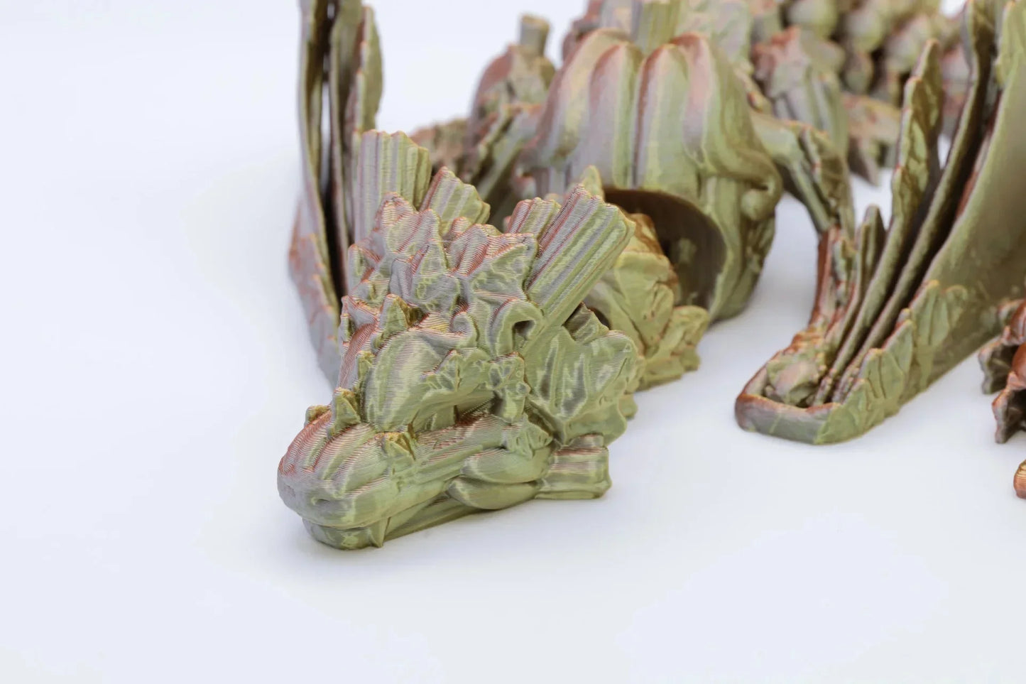 Handgefertigter farbwechselnder Kürbisdrache aus umweltfreundlichem PLA Dekoration und Geschenk - TobiCrafts3D