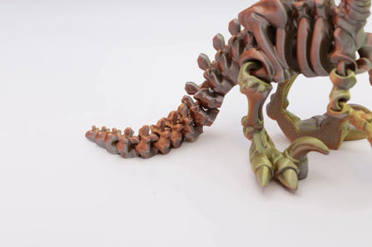 Knochen Velociraptor – Handgefertigte Dinosaurierfigur als Sammlerstück und Dekoration – Kreatives Geschenk für Dino-Fans - TobiCrafts3D