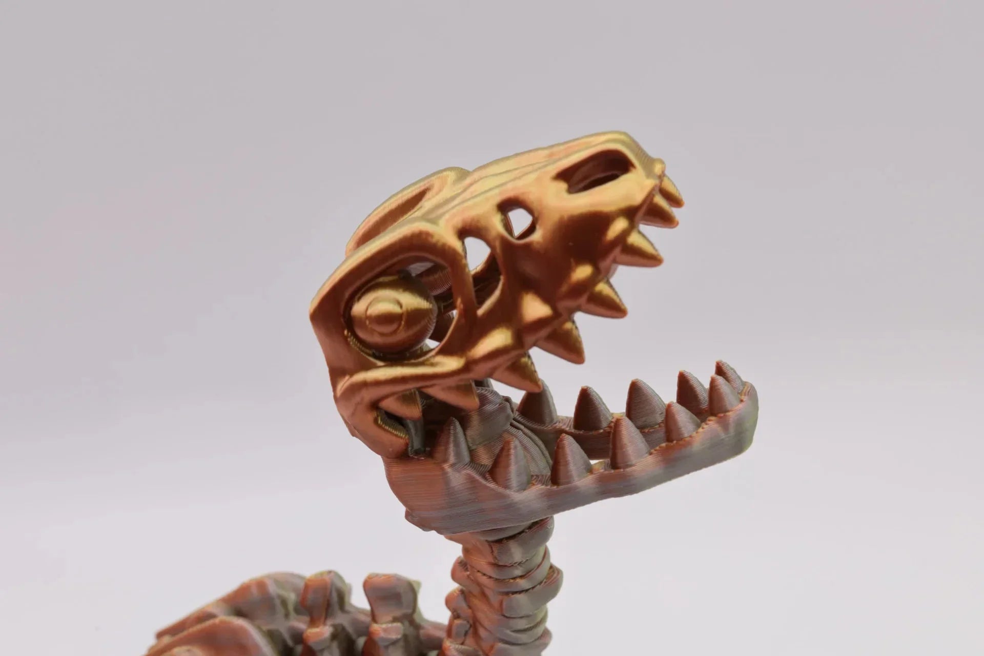 Knochen Velociraptor – Handgefertigte Dinosaurierfigur als Sammlerstück und Dekoration – Kreatives Geschenk für Dino-Fans - TobiCrafts3D