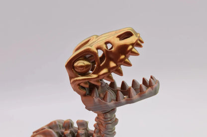 Knochen Velociraptor – Handgefertigte Dinosaurierfigur als Sammlerstück und Dekoration – Kreatives Geschenk für Dino-Fans - TobiCrafts3D