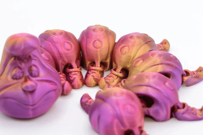 Magischer 3D-gedruckter Tausendfüßler – Geschenk Fidget Toy Jung und Alt – Wechselnde Farben je nach Blickwinkel – Viele Farben zur Auswahl - TobiCrafts3D