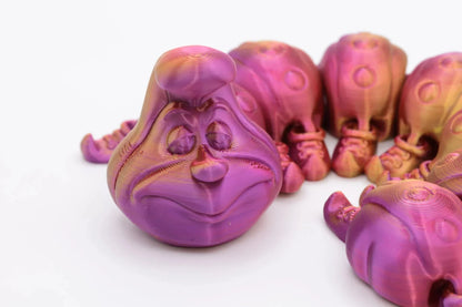 Magischer 3D-gedruckter Tausendfüßler – Geschenk Fidget Toy Jung und Alt – Wechselnde Farben je nach Blickwinkel – Viele Farben zur Auswahl - TobiCrafts3D