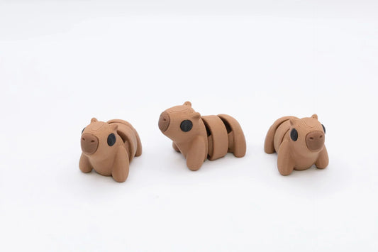 Mini Capybara Set 3D Druck Fidget Toy Bewegliche Capybara  Mini Figuren TikTok Geschenkidee Dekoration Instagram - TobiCrafts3D