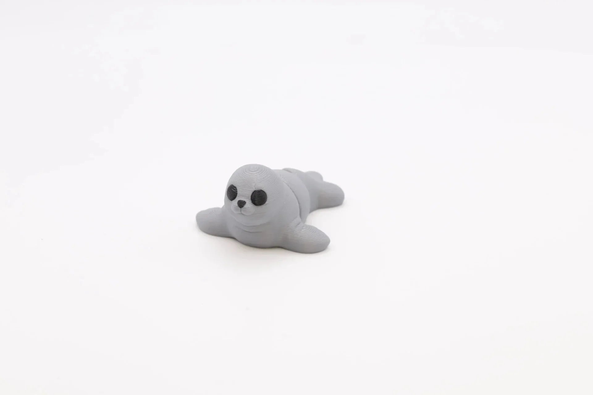 Mini Meeresfiguren Set 3-teilig Narwal Hai Robbe Instagram Fidget Toy 3D Druck für Dekoration Geschenkidee Sammler - TobiCrafts3D