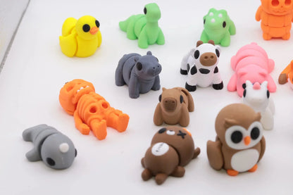 Minifiguren Mix Set – Zufällige Auswahl handgefertigter Figuren Dekoration und Sammlerstück – Kreative Geschenkidee Naturfreunde und Sammler - TobiCrafts3D