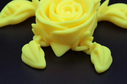 Rosenschildkröte - Blumen Dekoration - TobiCrafts3D