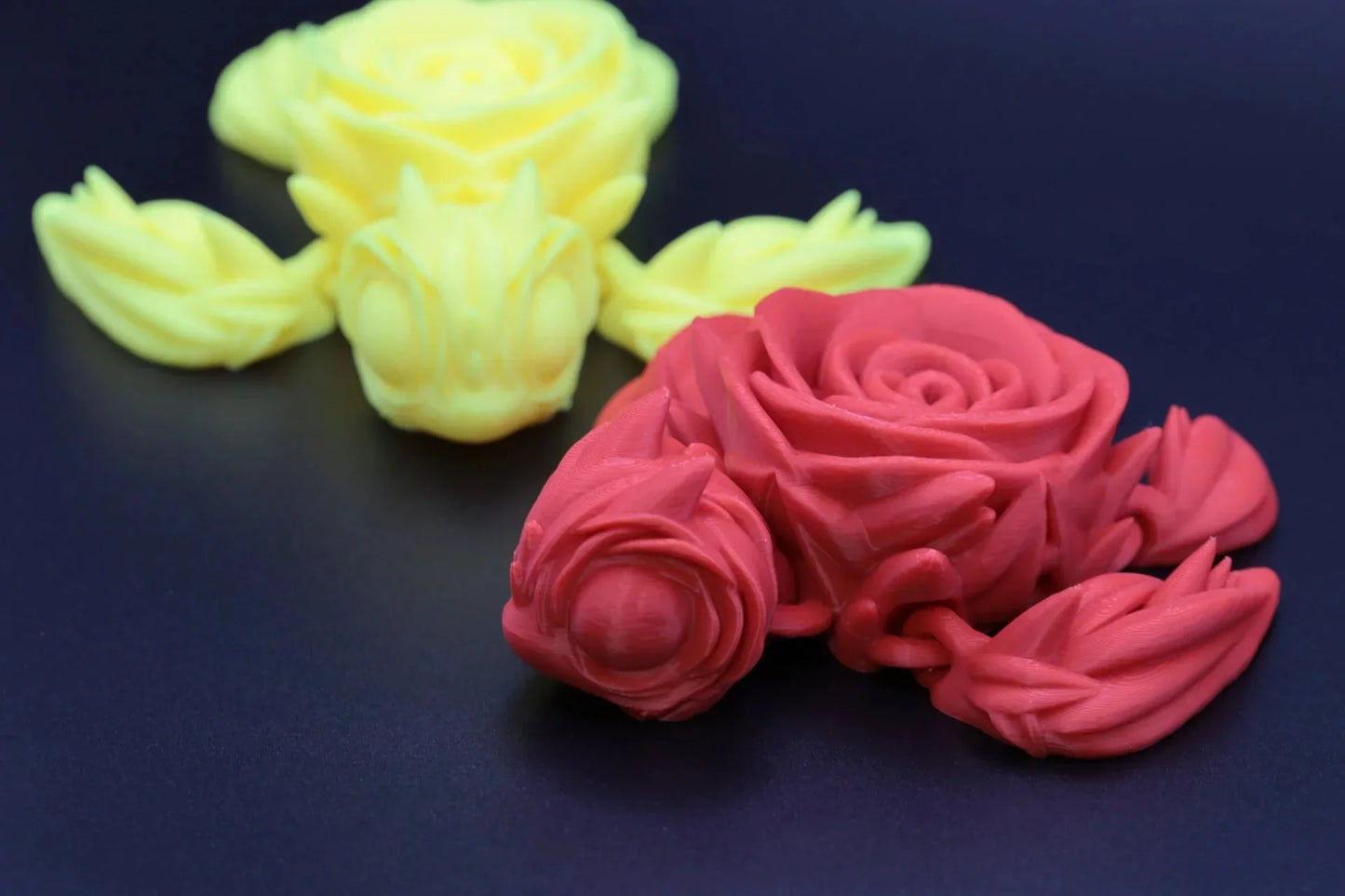 Rosenschildkröte - Blumen Dekoration - TobiCrafts3D