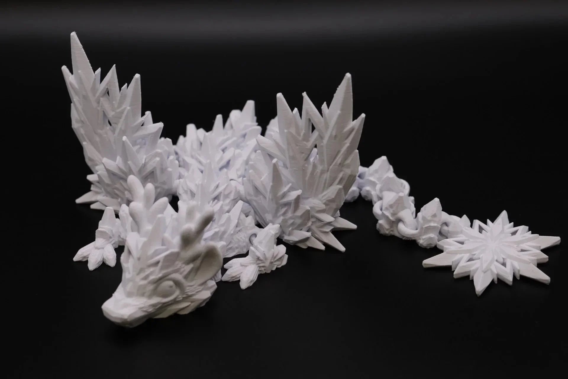 Schneeflockendrache - Winter Dekoration - TobiCrafts3D