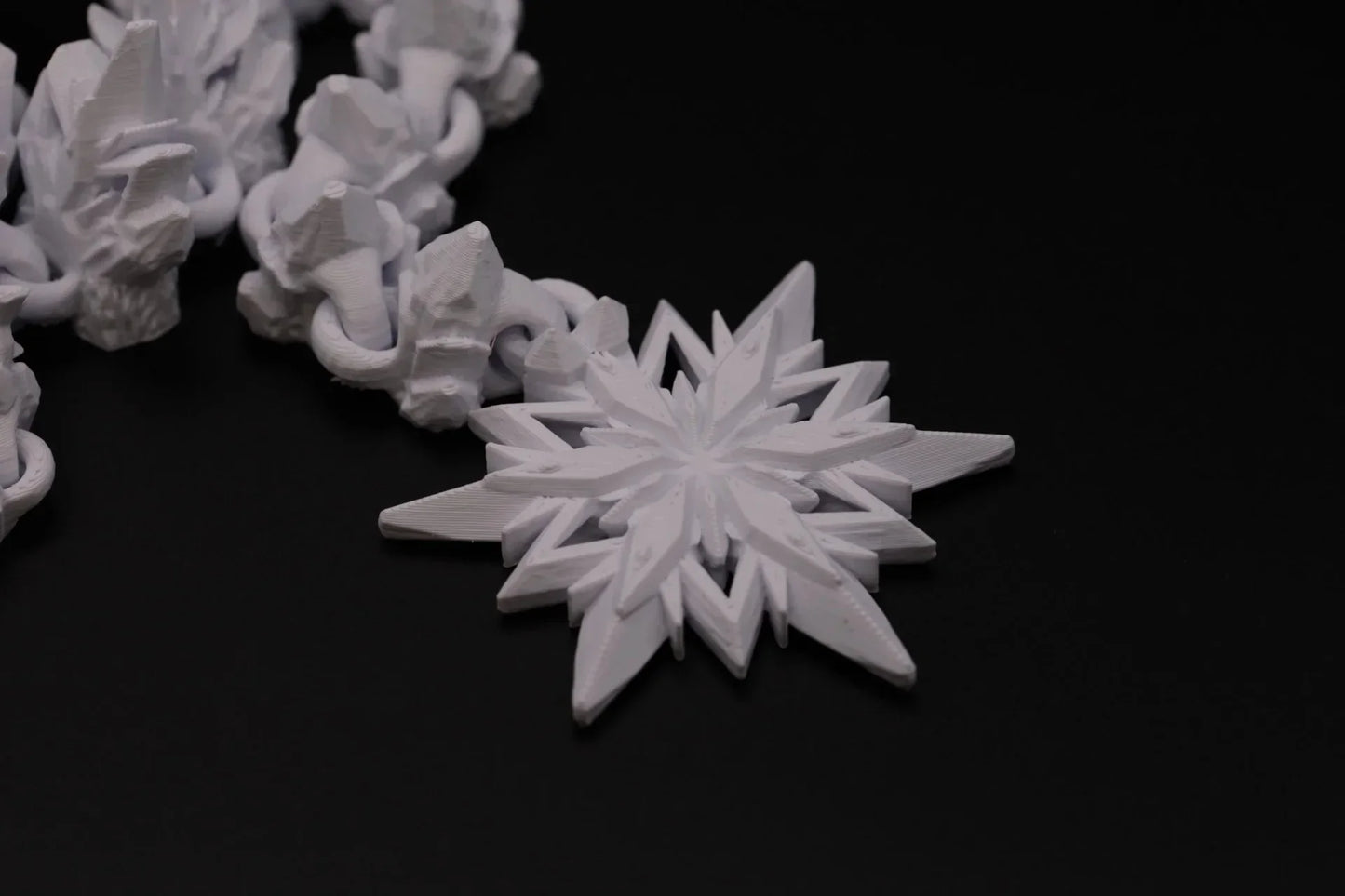 Schneeflockendrache - Winter Dekoration - TobiCrafts3D