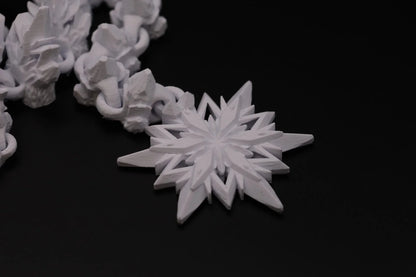 Schneeflockendrache - Winter Dekoration - TobiCrafts3D
