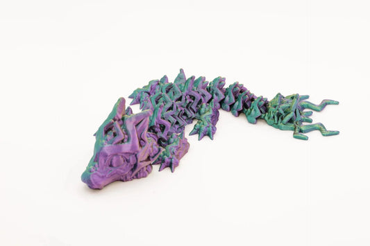 Sturmdrache – Handgefertigte Drachenfigur mit farbwechselnder Optik – Sammlerstück, Dekoration & Fidget Toy - TobiCrafts3D